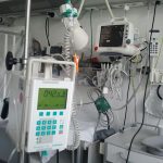 medical equipment hanging up